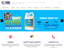 Tablet Screenshot of coreproductsco.com